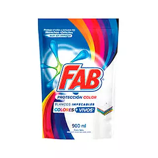Detergente Fab Liquido Protección Color, Colores + Vivos, Bl