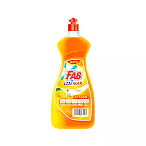 Lavaloza Liquido Fab Loza Max Citrus 5x Poder