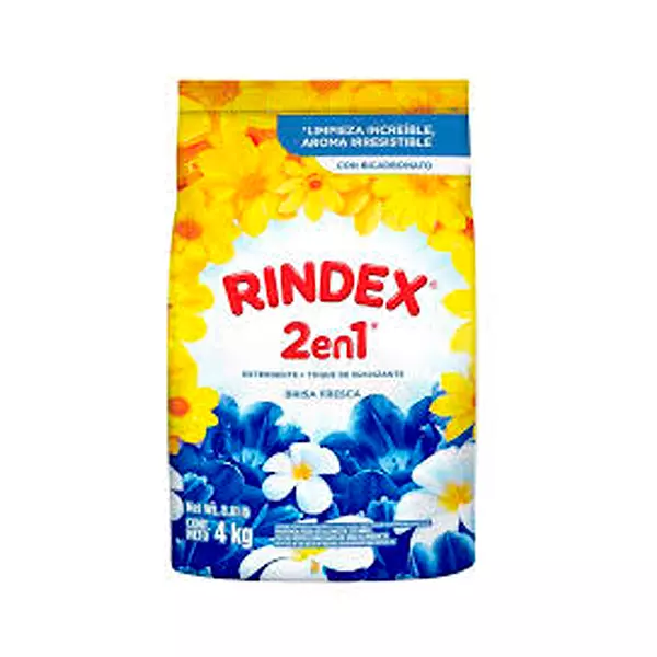 Detergente Rindex 2 de 1 Brisa Fresca y Bicarbonato