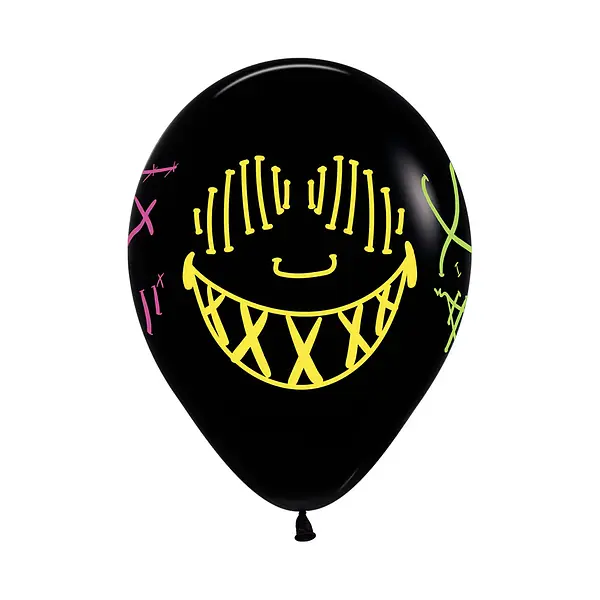 Globo R-12x12 Inf Macaras Neon F Negro Sempertex