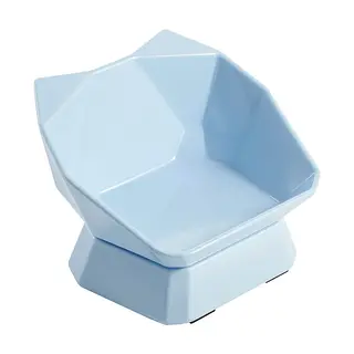 Comedero De Gato Azul 2 En 1