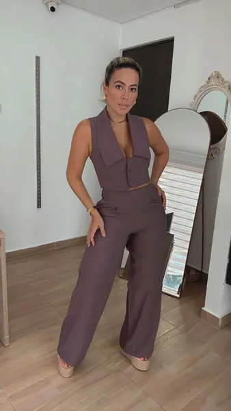 Set Cafe Con Chaleco – Elegancia Pura