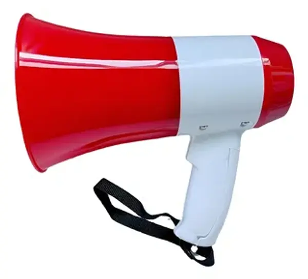 Megafono 9" 150w Con Usb- Bateria- Cables