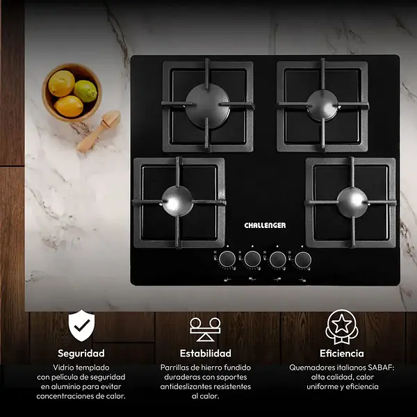 Cubierta Sq6762 Ae Serie Cristal Squadra 4 Puestos – Vidrio