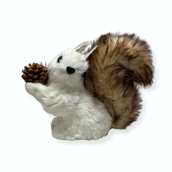 Adorno De Ardilla Navideña Mediana