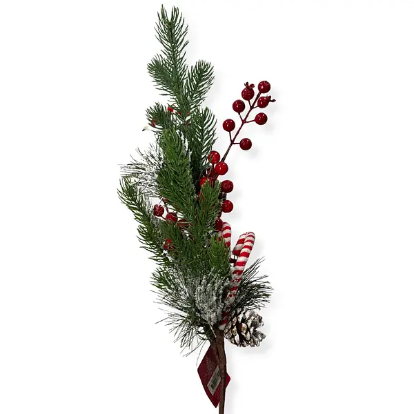 Adorno De Follaje Navideño Elegante Y Natural