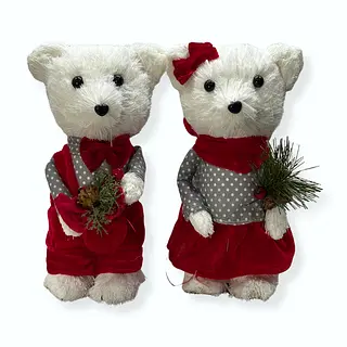 Set De Familia Oso Blanco X2