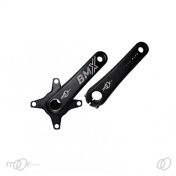 Bielas Para Bmx Color Negro / Bcd 104 160 Mm 625 Gr