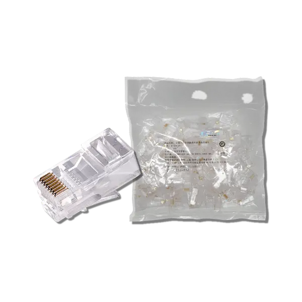 Conector Rj45 Cat6 X 100 Unidades Lexa Transparente