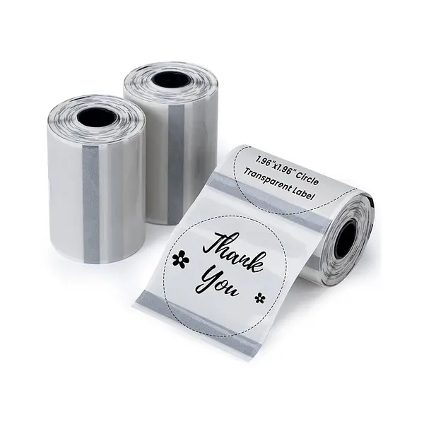 Sticker 50mm Plata X 140 Pcs Redondo