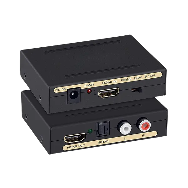 Caja Conversora Hdmi + Audio 4k X 2k (Spdf +L/R) Con Optico