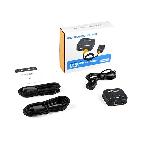 Multipuerto 2 Port Usb Printer Switche