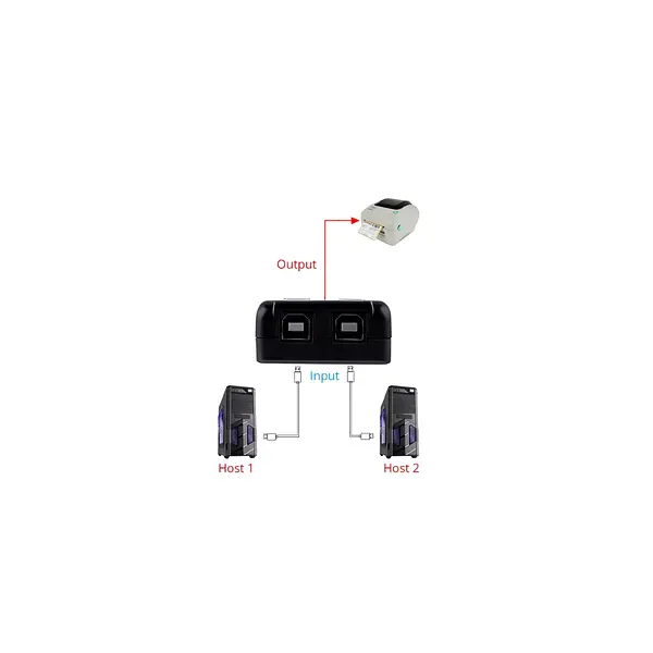 Switch 2 Port Usb Printer