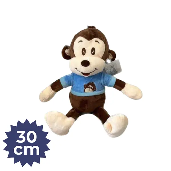Peluche De Mono Con Pijama Azul 1451-50