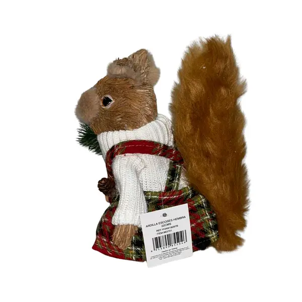 Ardilla Con Overol Navideño