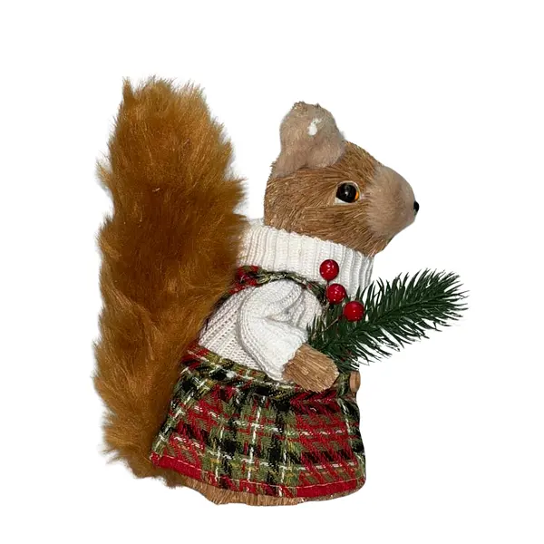 Ardilla Con Overol Navideño