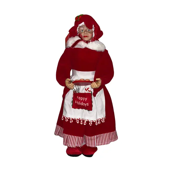 Mamá Noel Con Vestido Rojo