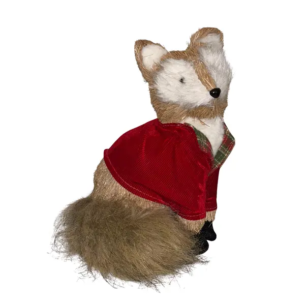 Zorro Navideño Sentado