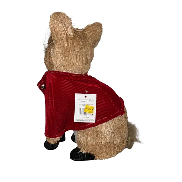 Zorro Navideño Sentado