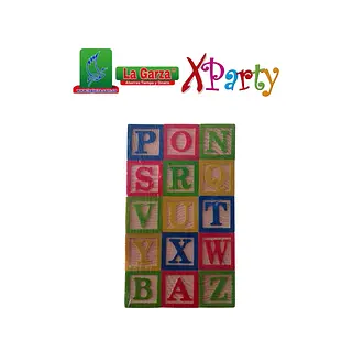 Didáctico Madera Cubos Letras Números A8