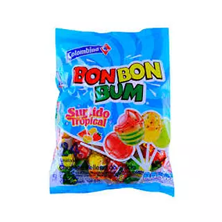 Bon Bon Bum Surtido Tropical Relleno de Chicle