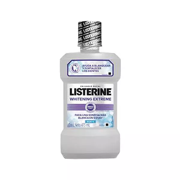 Listerine Whitening Extreme Enjuague Bucal, Fortalece, Blanq
