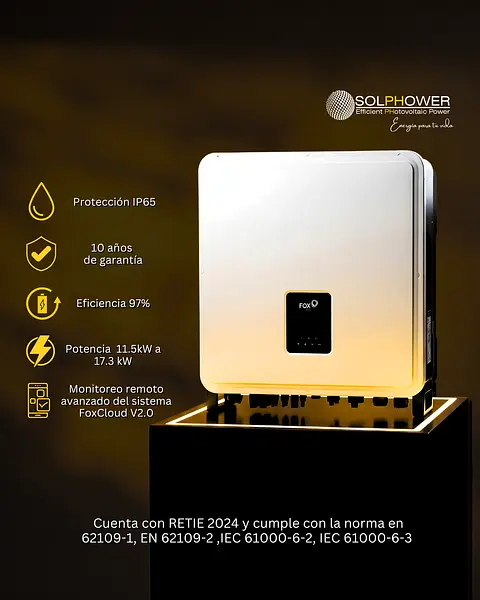 Inversor Híbrido Trifásico Fox Ess H3 Pro – 11.5 Kw /17.3 Kw