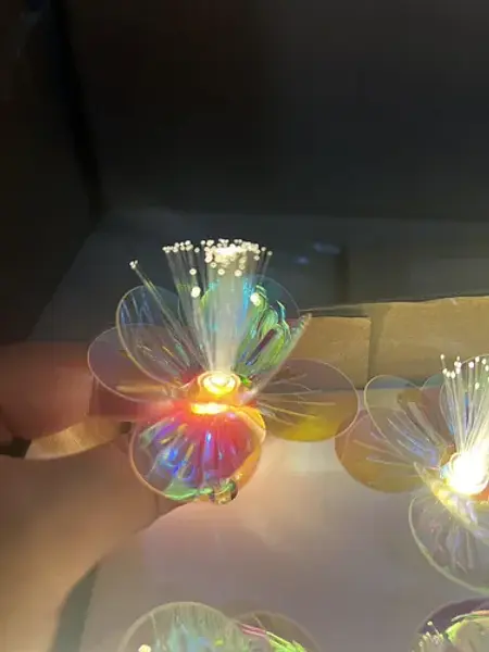 Luz Navidad Flor Tornasol 2 Mts