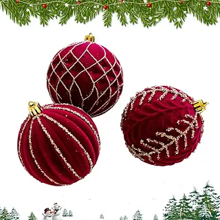 Bola Navideña Malla X3 Vd 504480-8