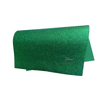 Fomi Escarchado 1/2 Pliego Verde Navidad