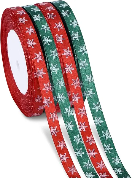 Cinta Navideña Estampada 09x25 Yds