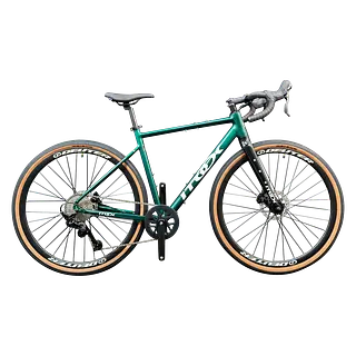 Bicicleta Gravel Crax Aluminio Verde 1x9 Grupo Sensah