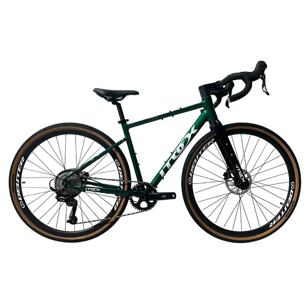 Bicicleta Gravel Crax Aluminio Verde 1x12 Grupo Sensah