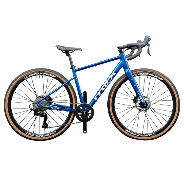 Bicicleta Gravel Crax Aluminio Azul 1x9 Grupo Sensah