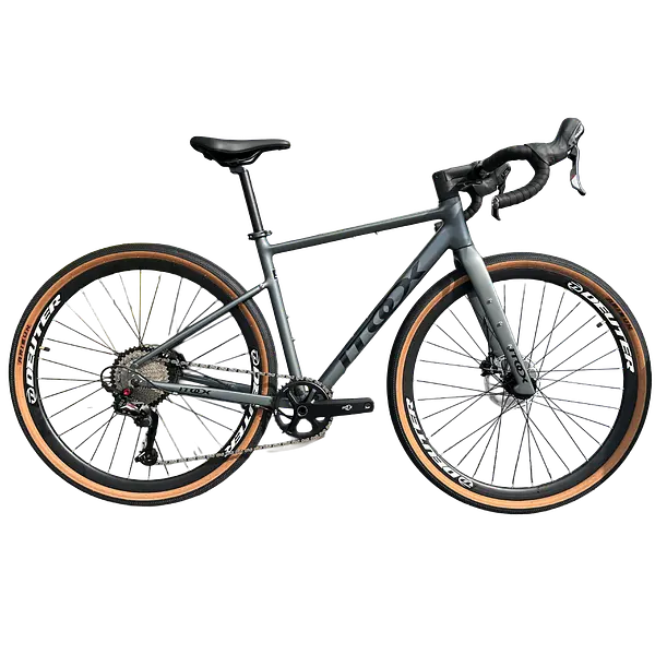 Bicicleta Gravel Crax Aluminio Gris 1x12 Grupo Sensah