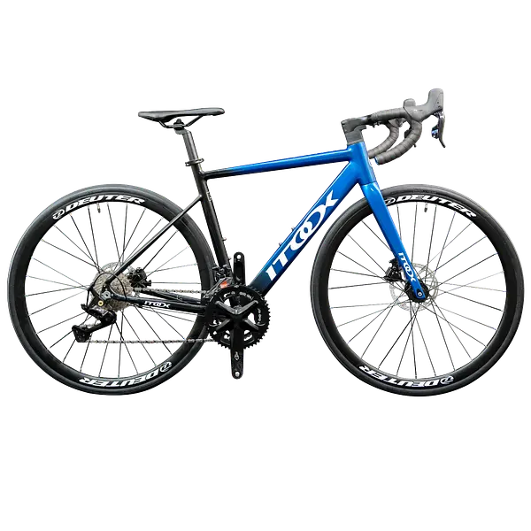 Bicicleta Ruta Azul En Aluminio Quetzal Grupo Ltwoo 2x11