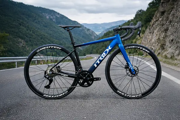 Bicicleta Ruta Azul En Aluminio Quetzal Grupo Ltwoo 2x11