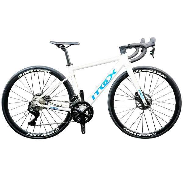 Bicicleta Ruta Blanca En Aluminio Quetzal Grupo Ltwoo 2x11