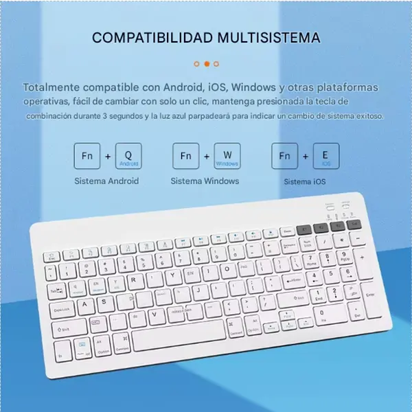 Teclado Inálambrico Recargable