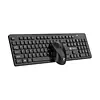 Combo Teclado Y Mouse Inalámbrico W100 Negro