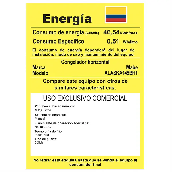 Congelador Horizontal 145 L Mabe