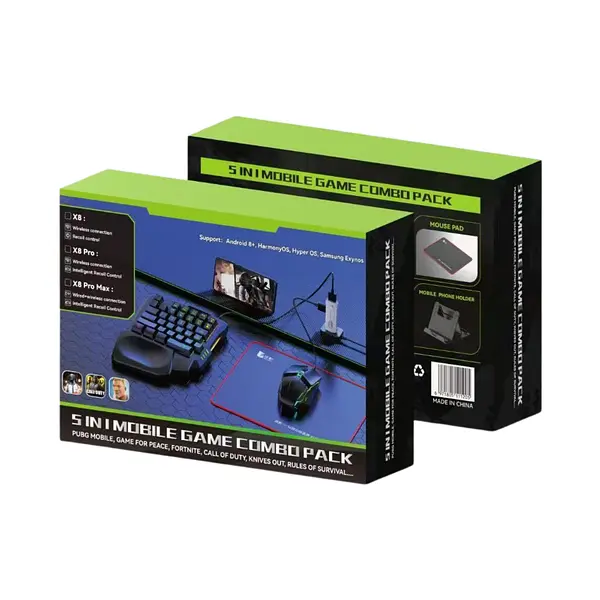 Convertidor De Teclado Y Ratón Para Android Combo Pack X8