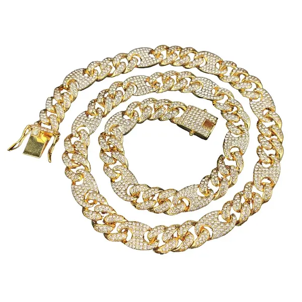 Cadena Redonda De Lujo Dorada