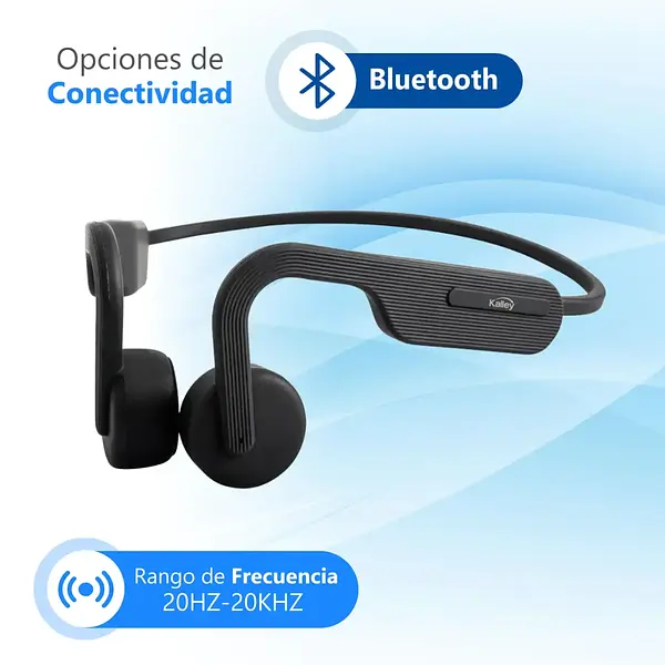 Audifono Kalley Bluetooth Conducción Osea Abc