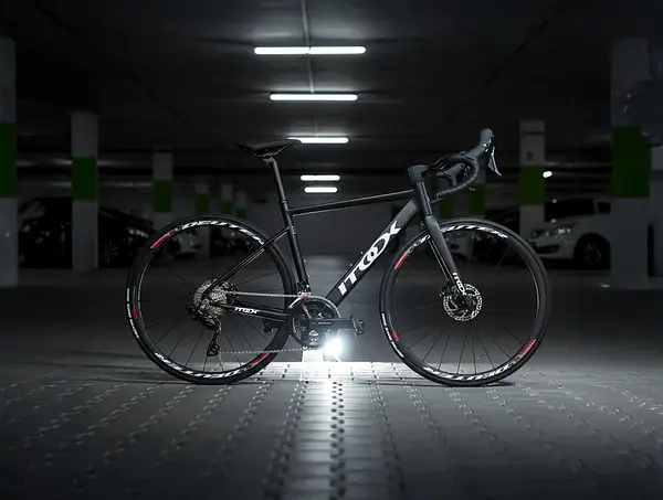 Bicicleta Quetzal Negra Grupo Shimano 105 Ruedas Aluminio