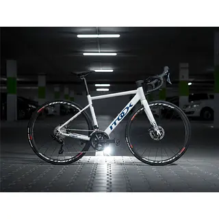 Bicicleta Quetzal Blanca Grupo Shimano 105 Ruedas Aluminio