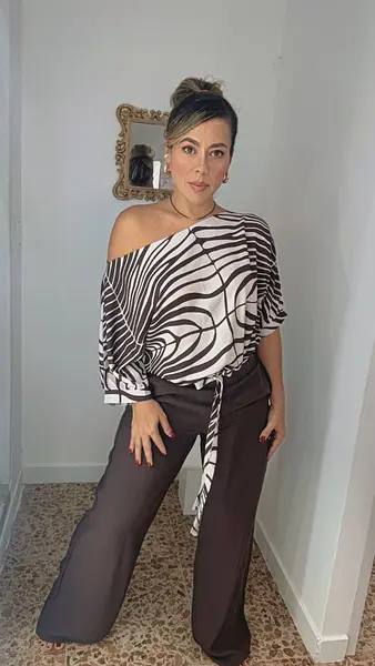 Set Animal Print Chic En Beige Y Cafe