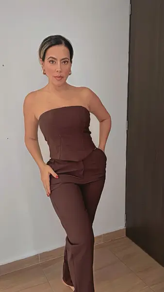 Chocolate Glam Strapless