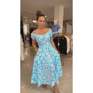 Vestido Largo Floral En Seda Estudio, Fresco Y Elegante