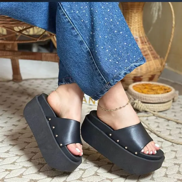 Sandalias Plataforma Negras Chic 👡✨